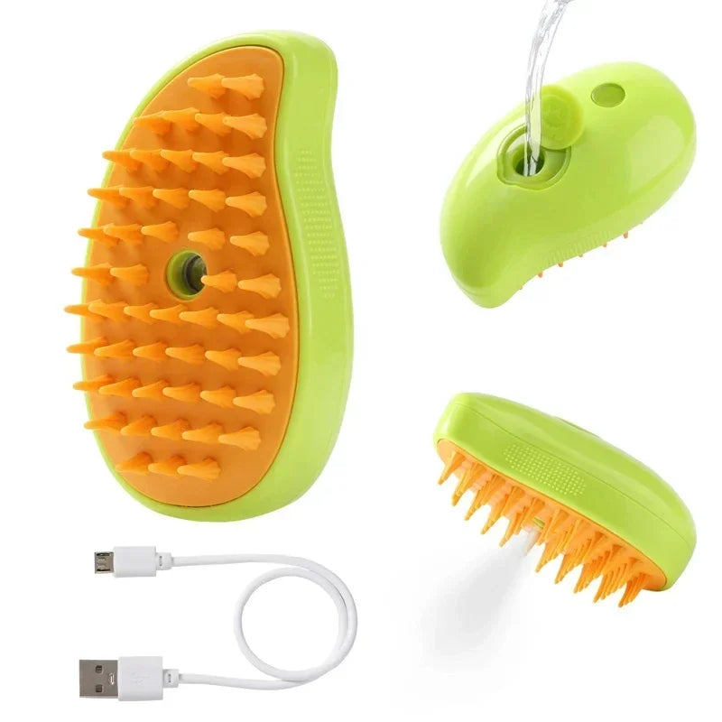 3-in-1 Steam Comb (Combing + Massage + Hair Removal)
