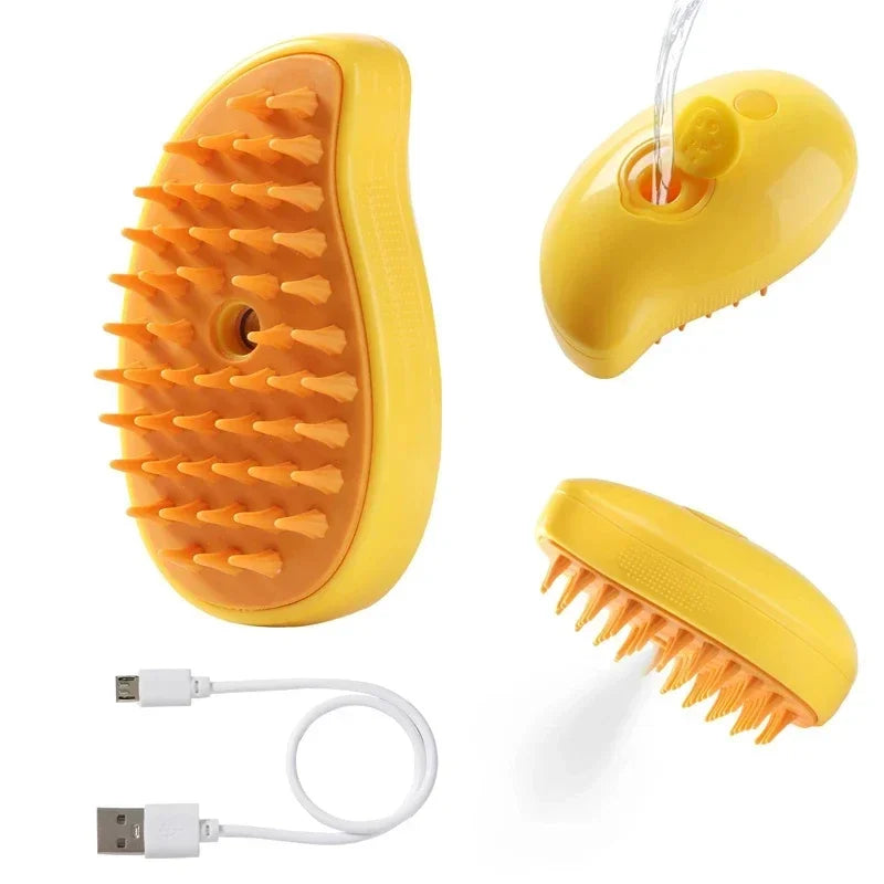 3-in-1 Steam Comb (Combing + Massage + Hair Removal)